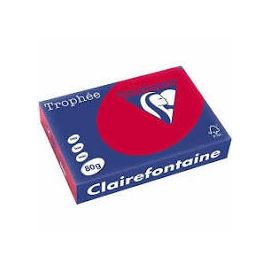 RISMA CLAIREFONTAINETROPHE A4 GR.80 FF500 ROSSO