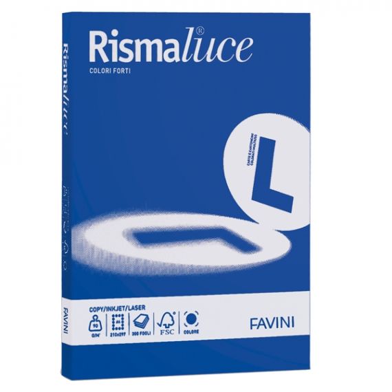 RISMALUCE FAVINI A4 GR.200 FF125 BLU 