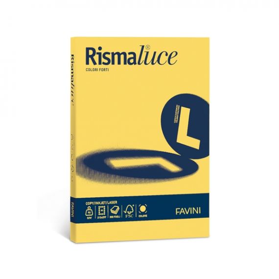 RISMALUCE FAVINI A4 GR.200 FF125 GIALLO SOLE