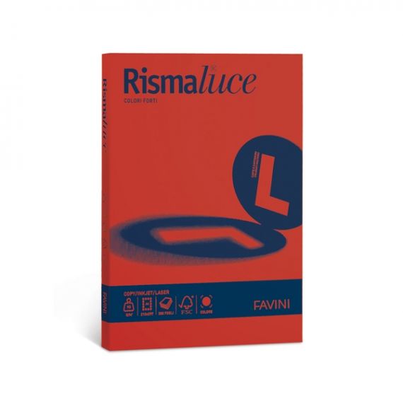 RISMALUCE FAVINI A4 GR.200 FF125 ROSSO 