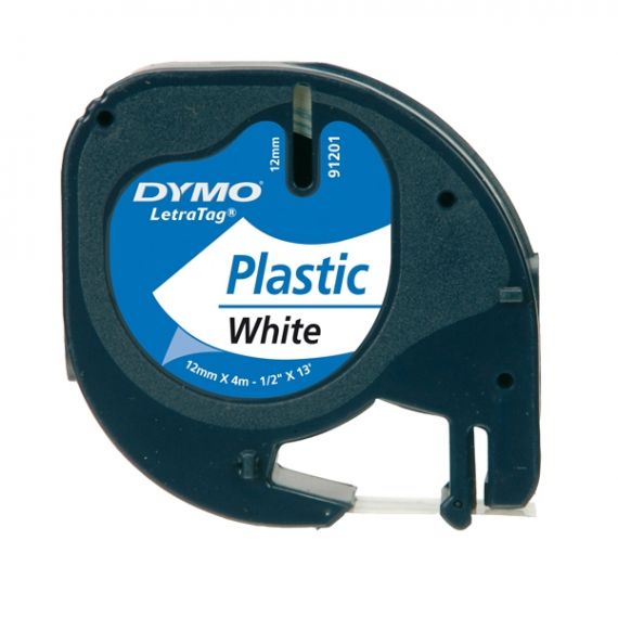 NASTRO DYMO LETRATAG 12X4 PLASTICA BIANCO 912010