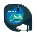 NASTRO DYMO LETRATAG 12X4 PLASTICA VERDE 912040