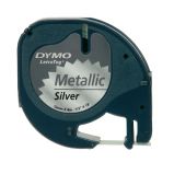 NASTRO DYMO LETRATAG 12X4 METALLO ARGENTO 912080