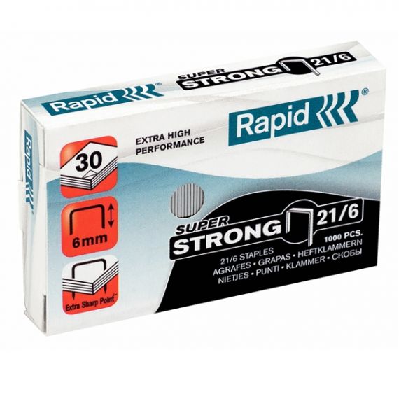 PUNTI CUCITRICE RAPID S21/6 SUPERSTRONG CF.1000