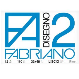 ALBUM DISEGNO FABRIANO F2 33X48 LISCIO FF12 G110