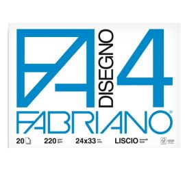 ALBUM DISEGNO FABRIANO F4 24X33 LISCIO FF20 G220
