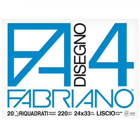 ALBUM DISEGNO FABRIANO F4 24X33 SQUADRATO FF20 G220