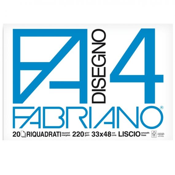 ALBUM DISEGNO FABRIANO F4 33X48 SQUADRATO FF20 G220