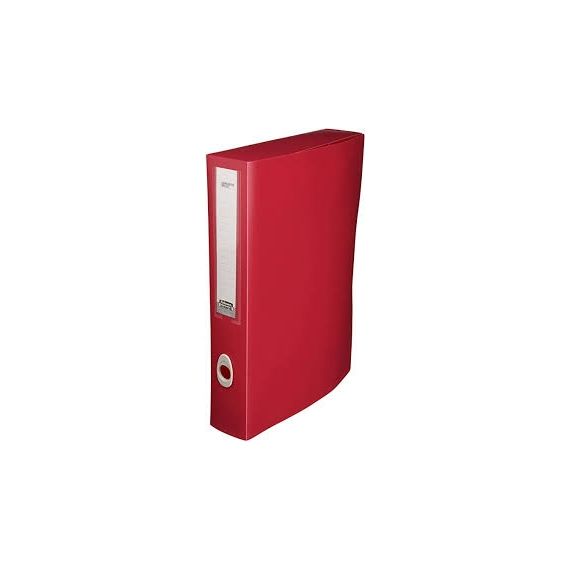 CARTELLA FELLOWES PLASTICA CON BOTTONE DORSO 4 ROSSO