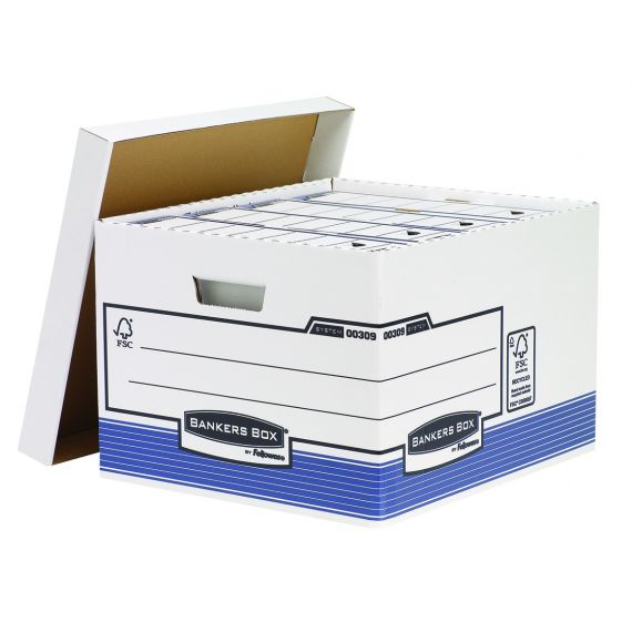 SCATOLA ARCHIVIO FELLOWES 38,5X44X29,4 BANKERS CON COPERCHIO