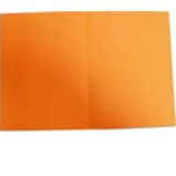 CARTELLA BRISTOL SEMPLICE 25X34 SENZA STAMPA ARANCIONE 