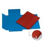 CARTELLA FIBRONE 3 LEMBI 27X37 CON ELASTICO PIATTO ROSSO