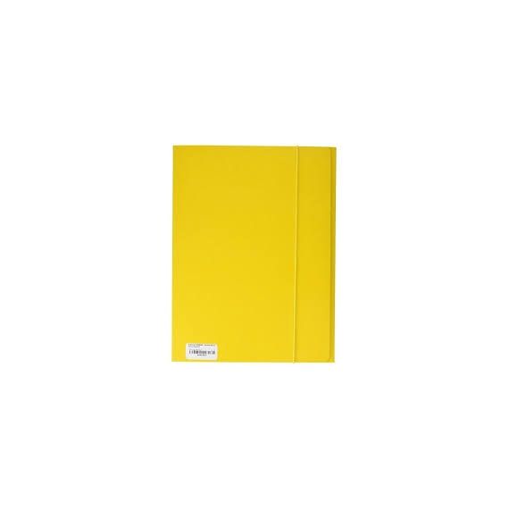 CARTELLA PRESPAN 3 LEMBI 25X34 GIALLO CONN ELASTICO