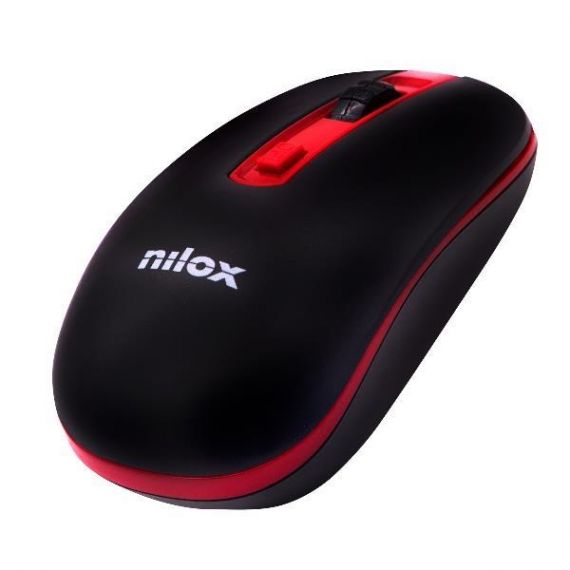 MOUSE WIRELESS NILOX 2002 ROSSO