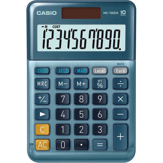 Calcolatrice da ufficio CASIO 11x18cm display inclinabile 12 cifre