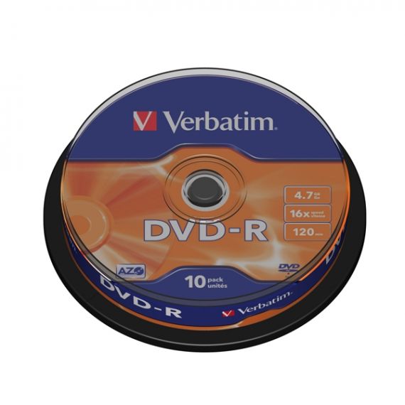 DVDR VERBATIM 16X 4,7GB CAMPANA CF.25 