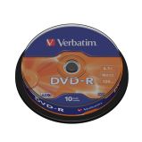 DVDR VERBATIM 16X 4,7GB CAMPANA CF.25 