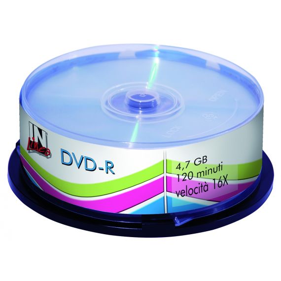 DVD+R IN UFFICIO CAMPANA 16X4,7GB CF.25