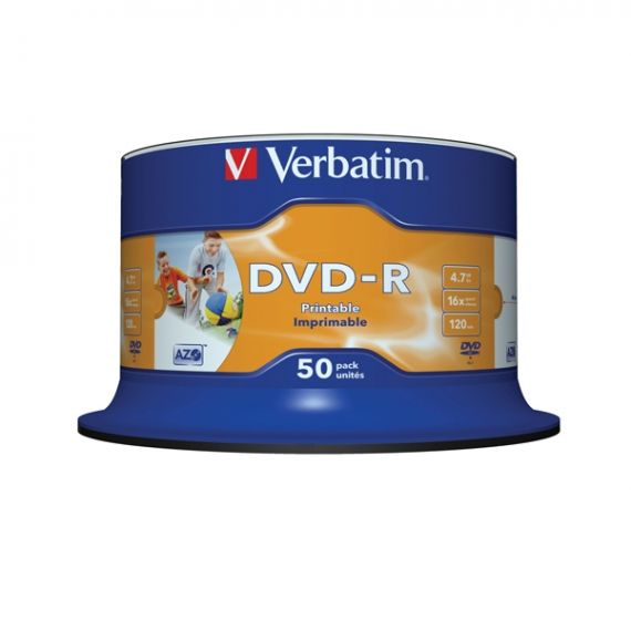 DVDR VERBATIM CAMPANA 16X4,7 GB STAMPABILI CF.50