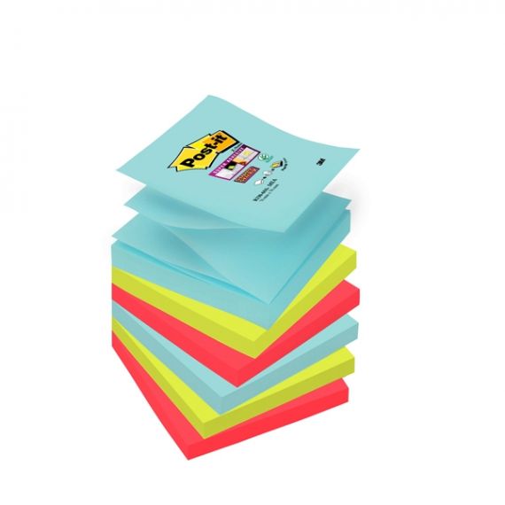 BLOCCO 3M POSTIT MM.76X76 SUPER STICKY COLORI MIAMI ZNOTE