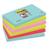 BLOCCO 3M POSTIT MM.76X127 SUPER STICKY COLORI MIAMI 